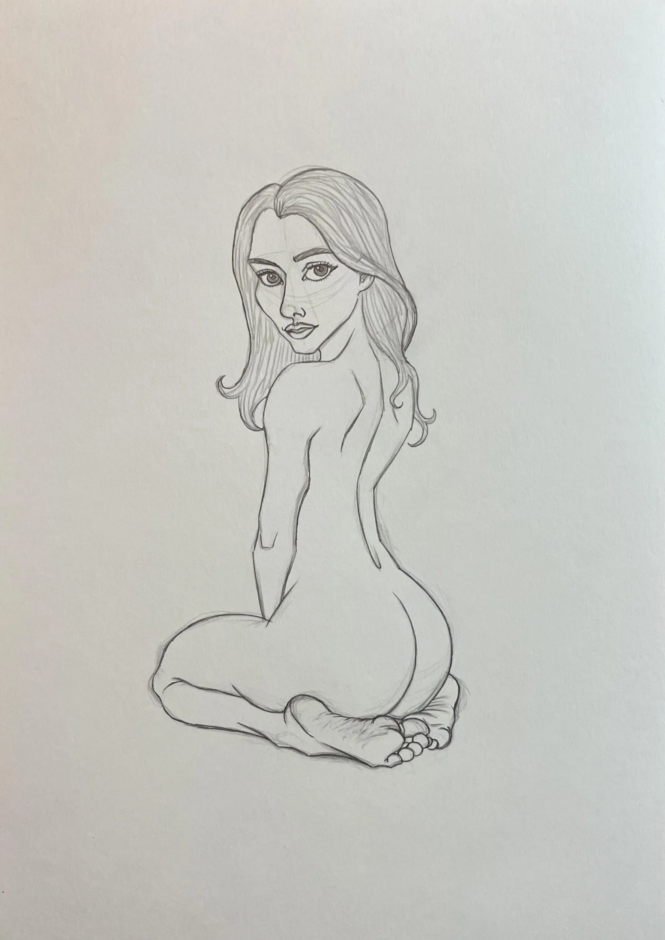 Back Pose Study (sketch)