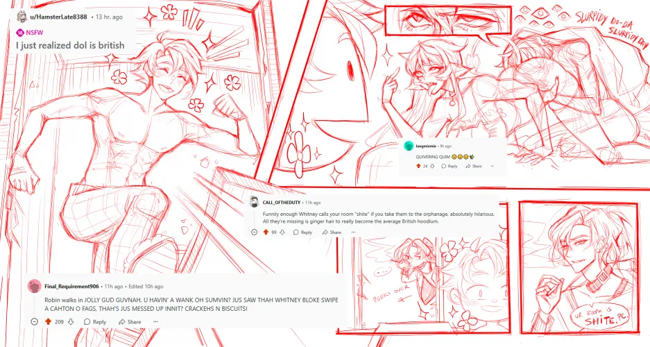 if i get banned for this it's worth it i guess??? - NSFW shitpost comic