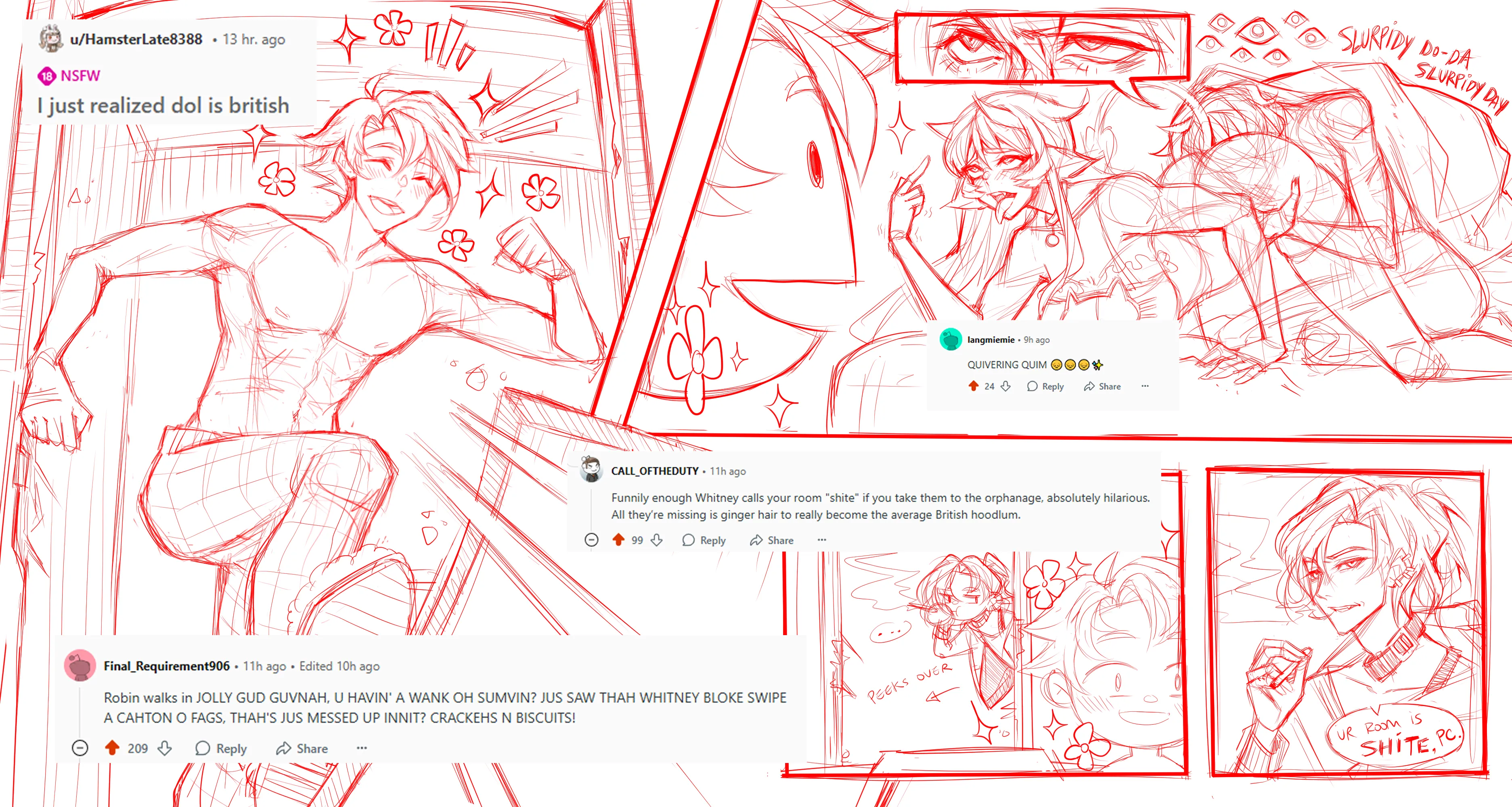 if i get banned for this it's worth it i guess??? - NSFW shitpost comic