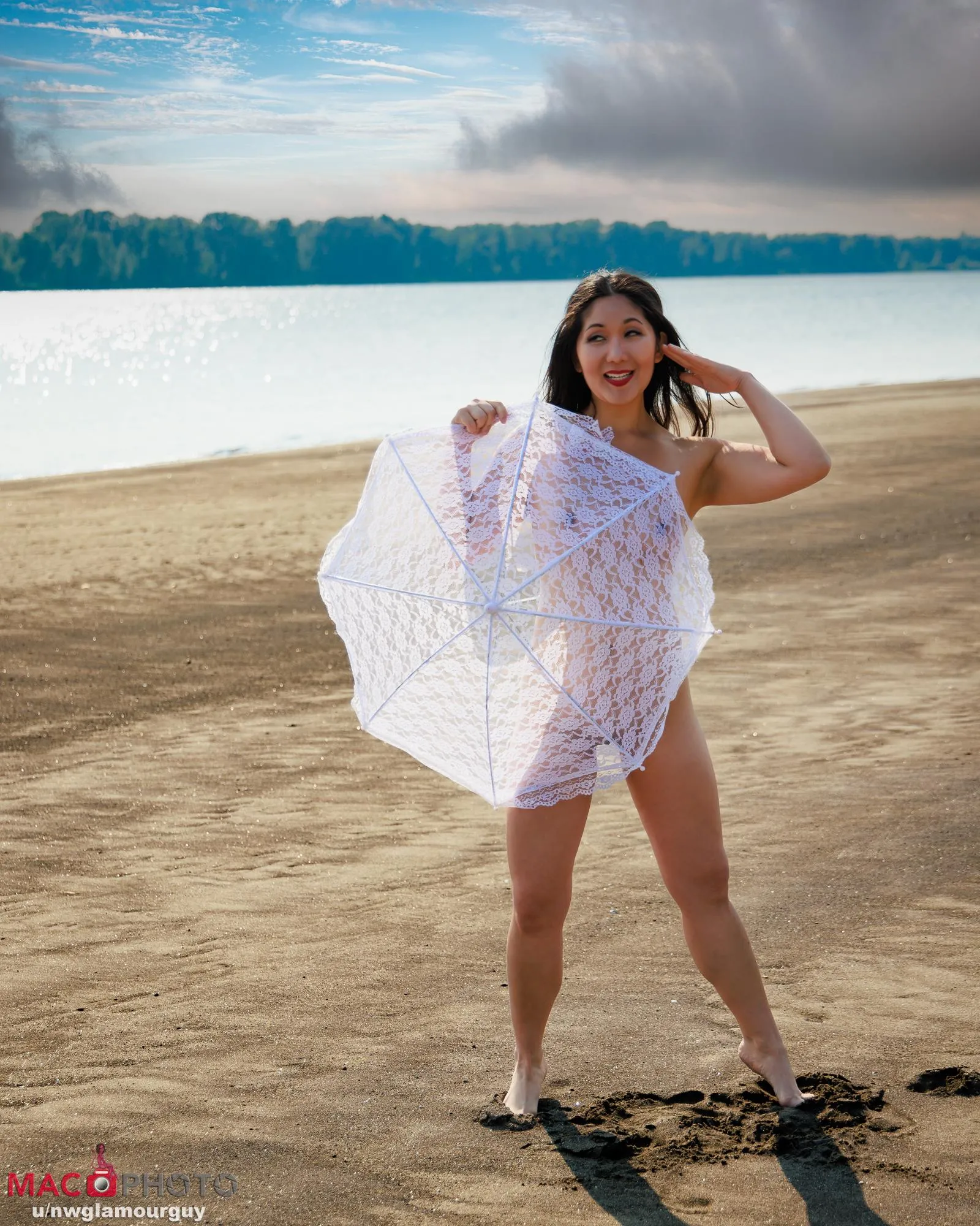 Just a little morning sun on the beach