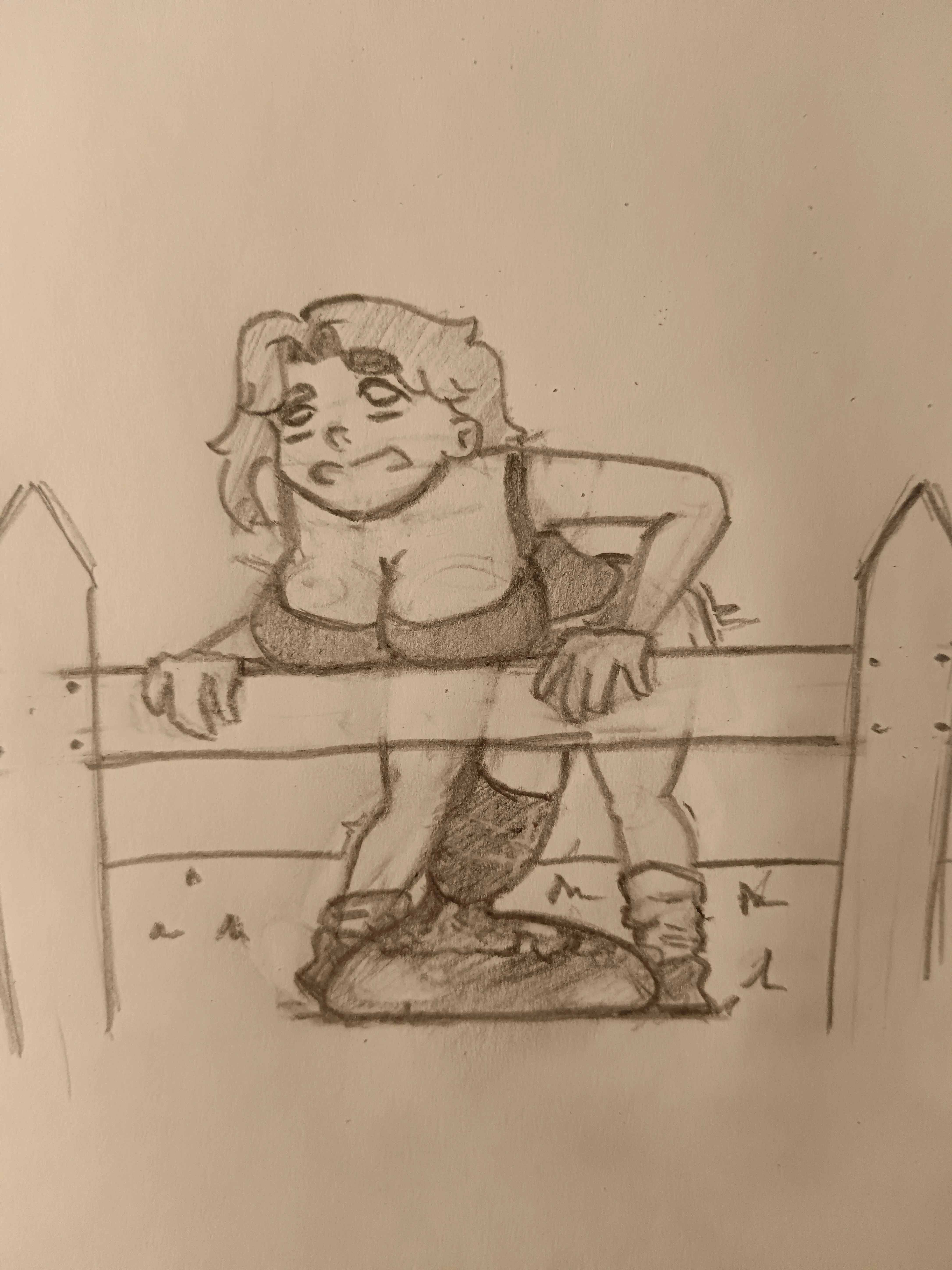 My first proper sketch, it feels off somehow, I can't tell why