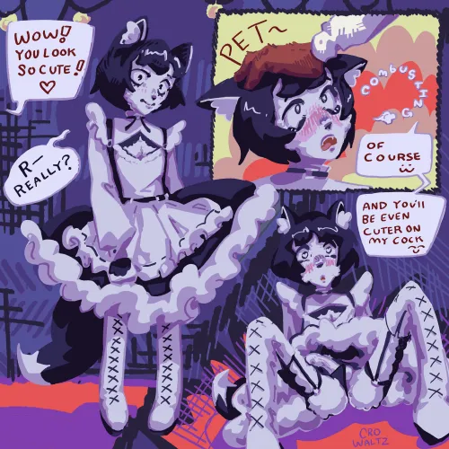 (OC) cat boy put on the dress >:) 