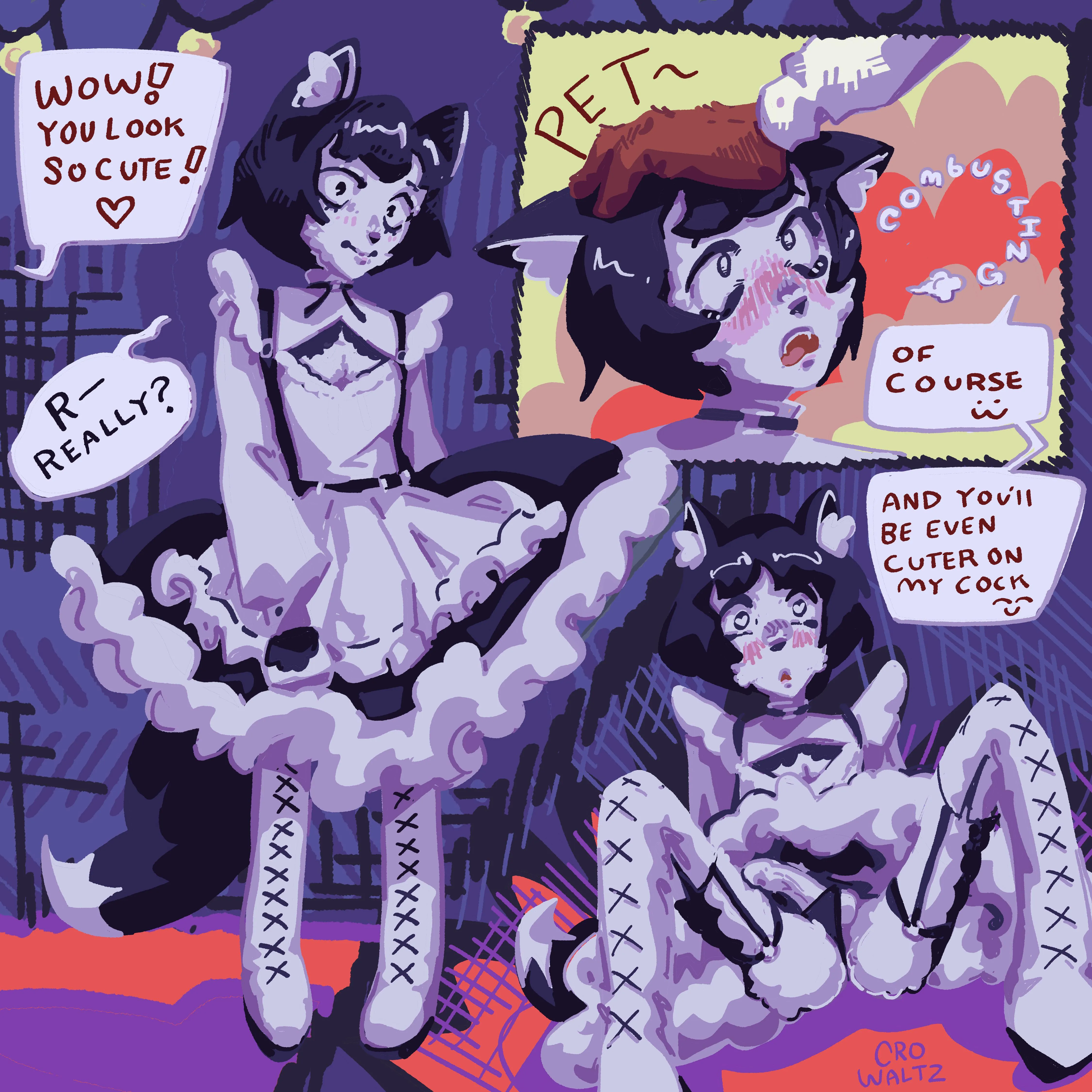 (OC) cat boy put on the dress >:) 