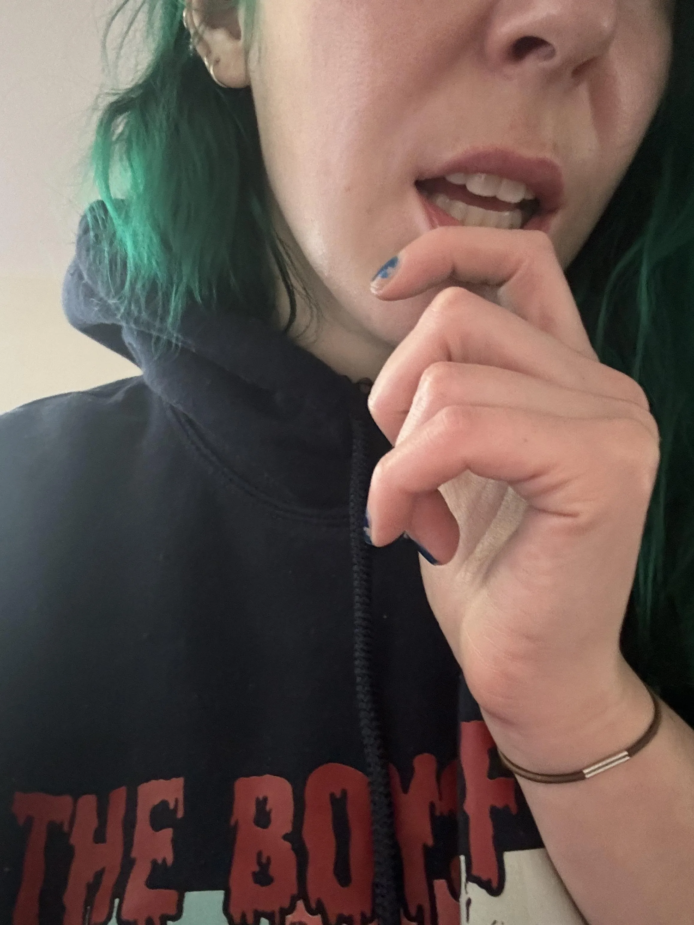 Playing with my lips