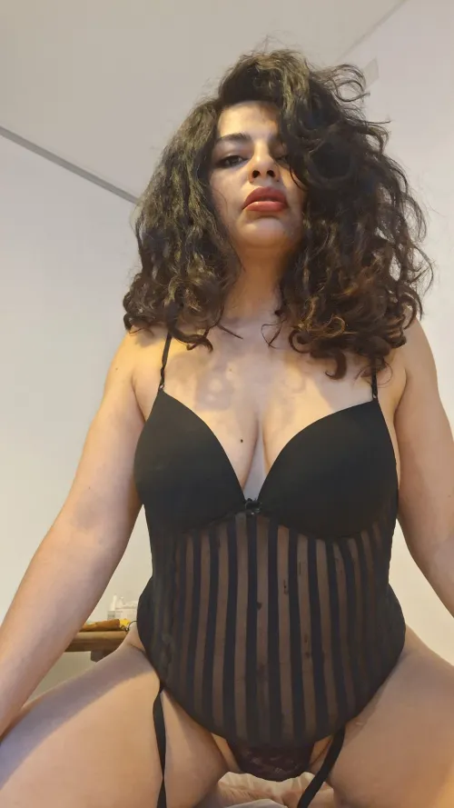 She won't break up you because you fuck me, but because she'll know you're a weak bitch.