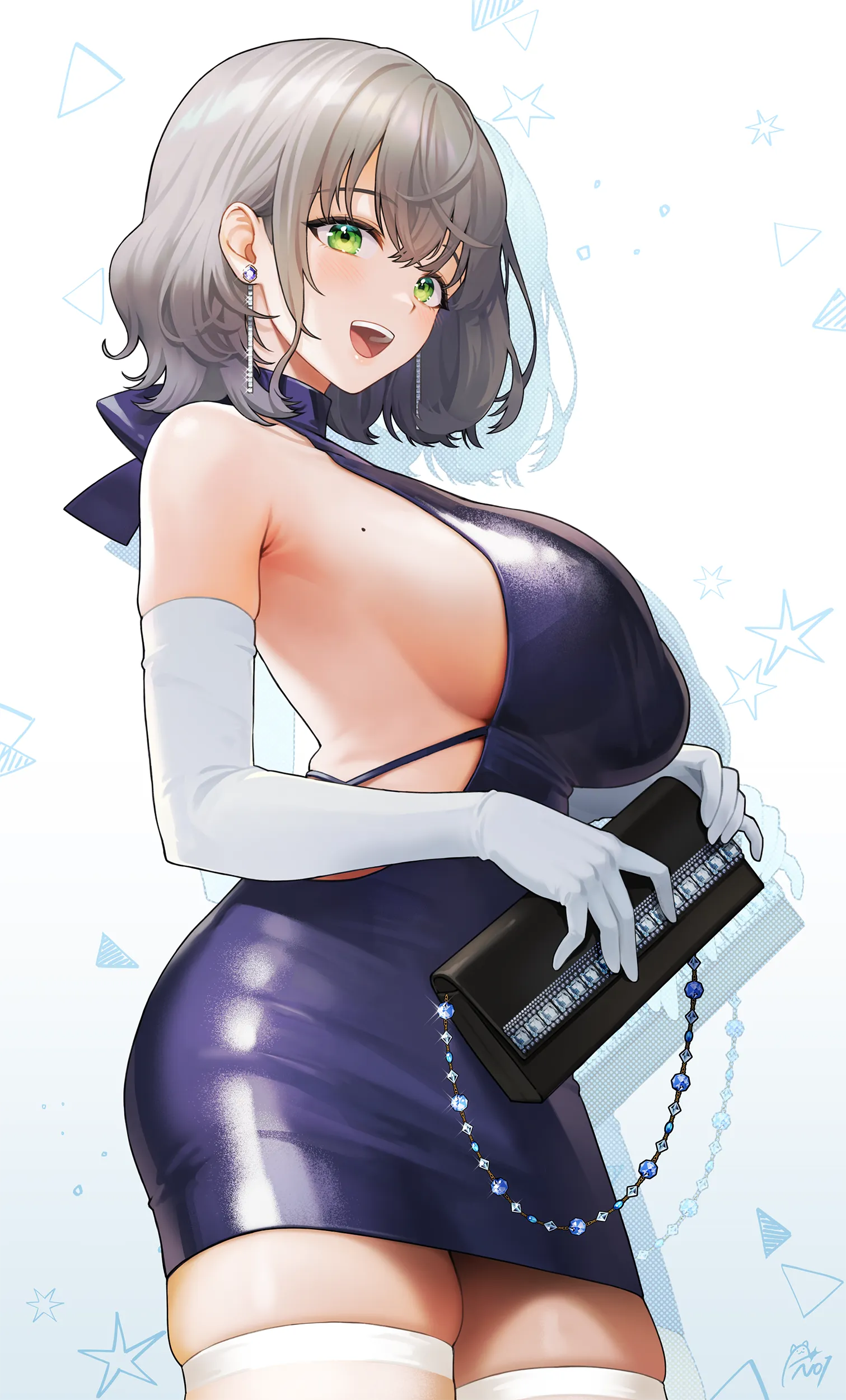 Shirogane Noel in dress (noixen)