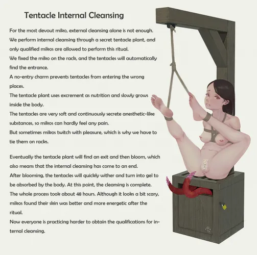 Tentacle internal cleansing
