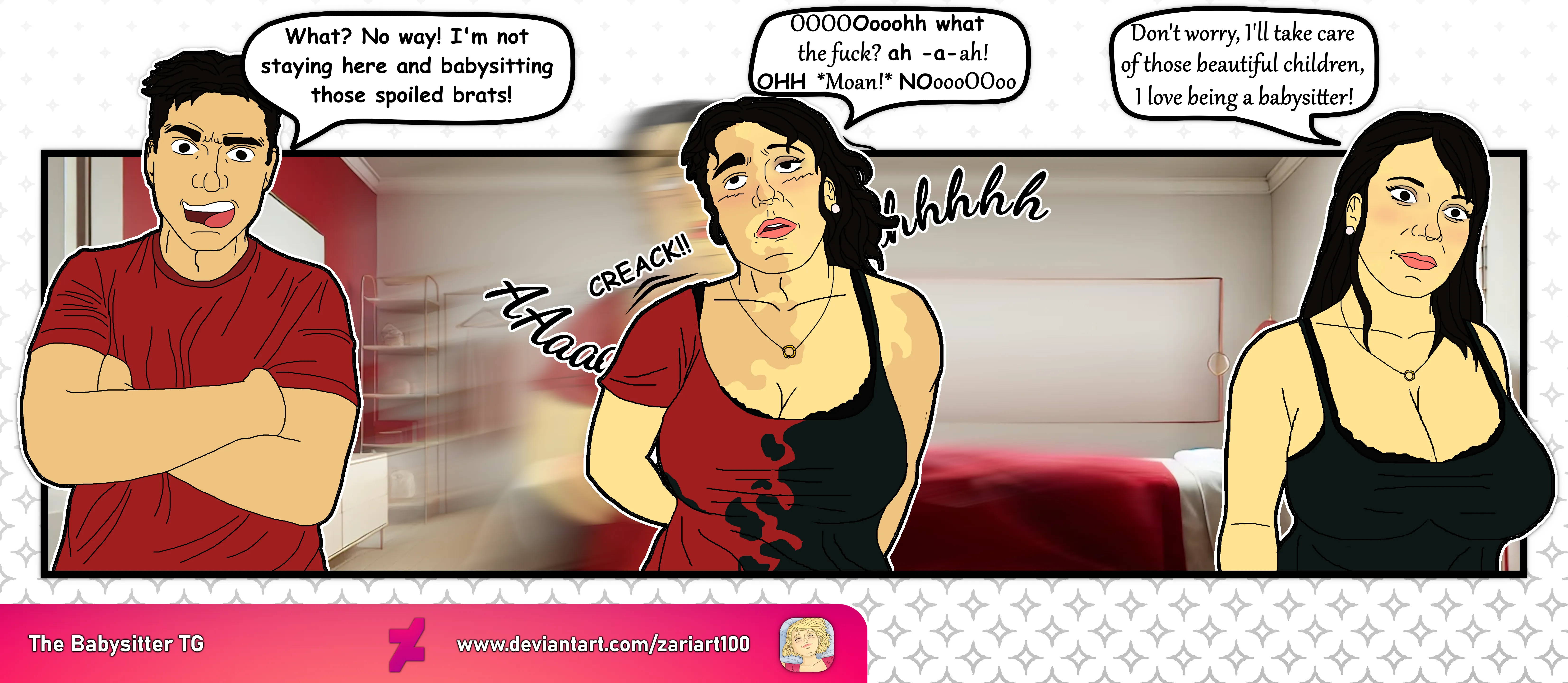 The babysitter TG TF - By Zariart