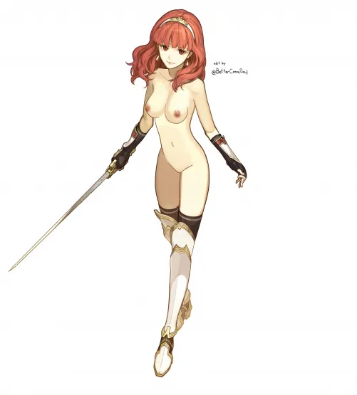 Celica official art edit (@BetterCommSoul)