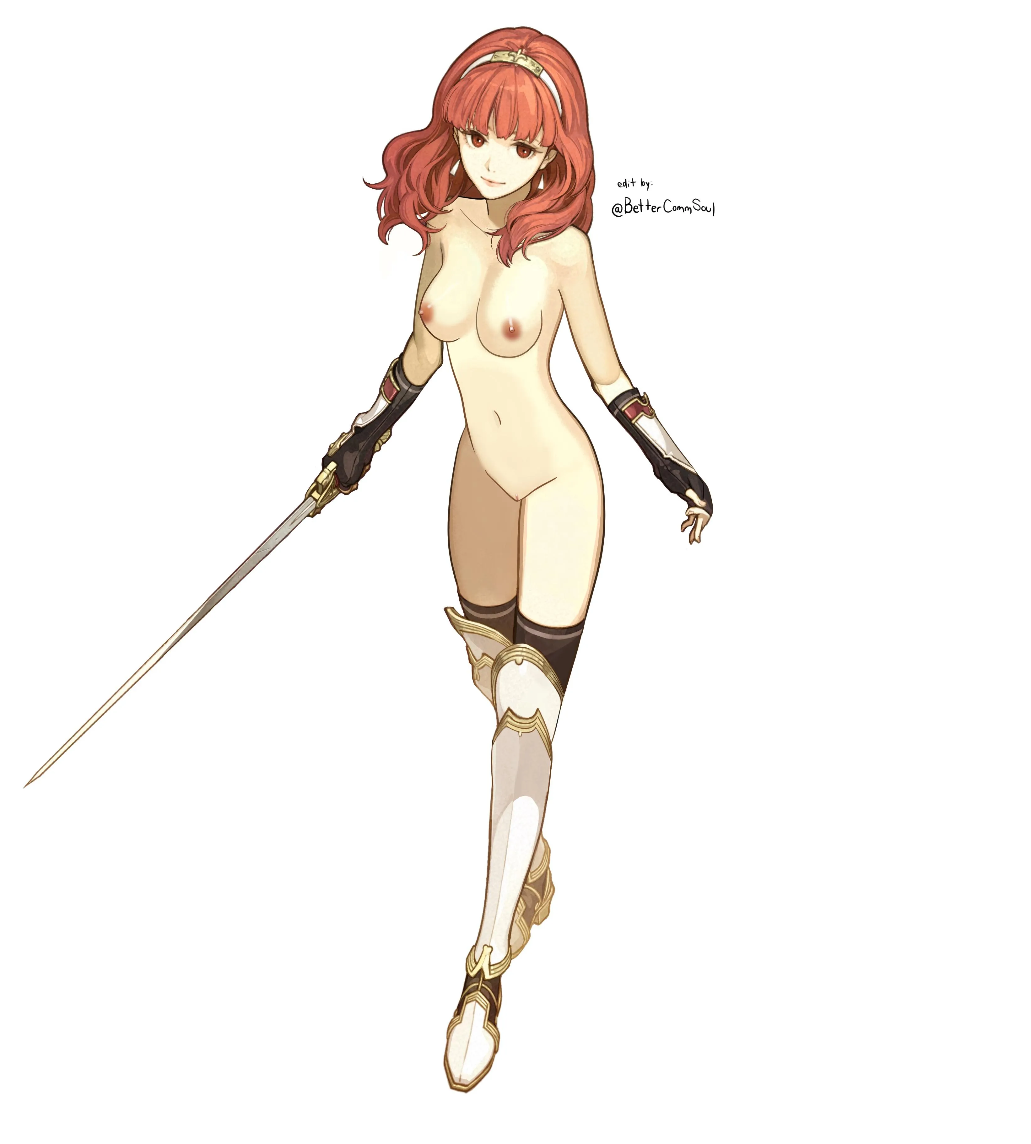 Celica official art edit (@BetterCommSoul)