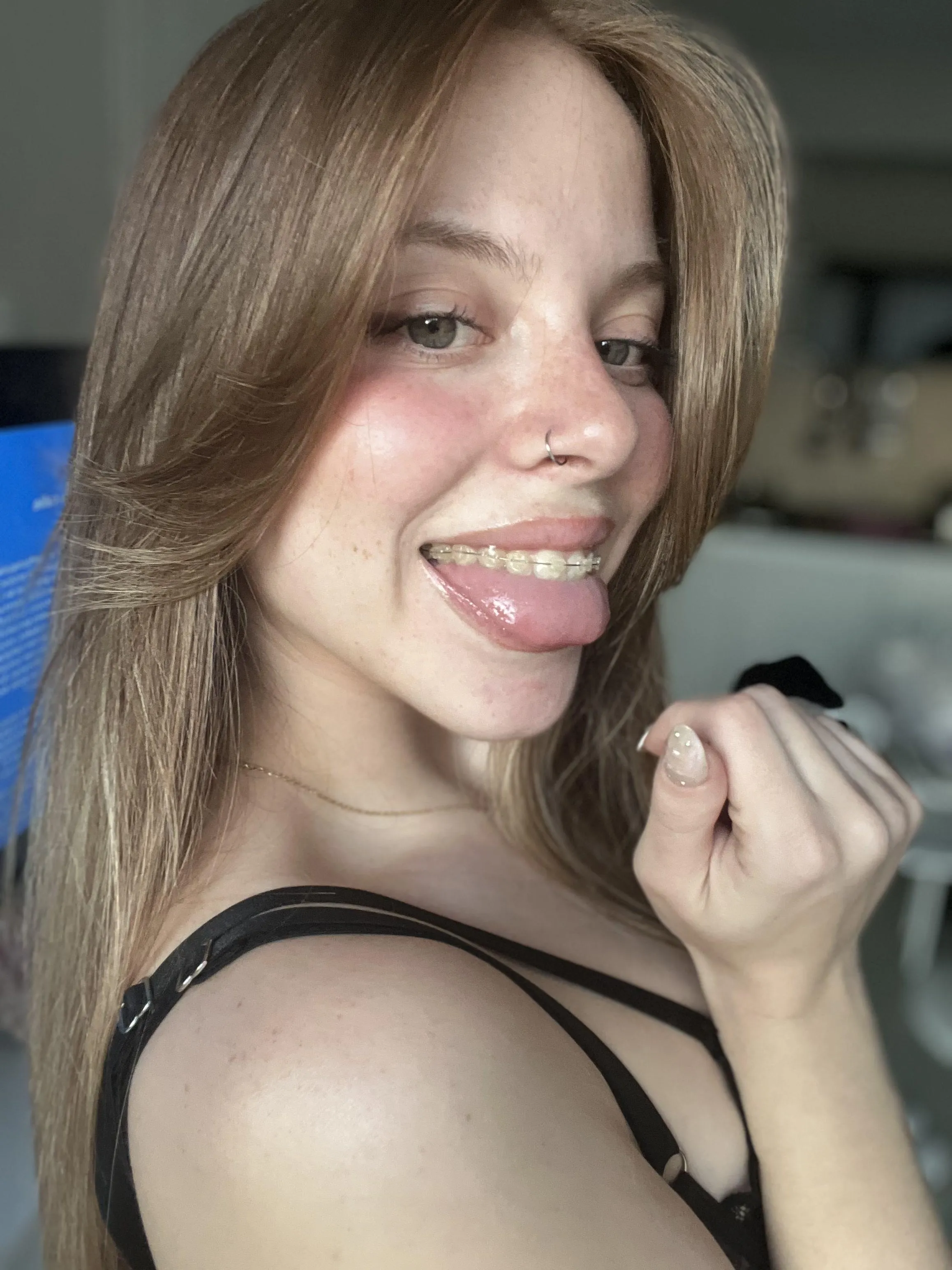 Cum on my braces and let me swallow it