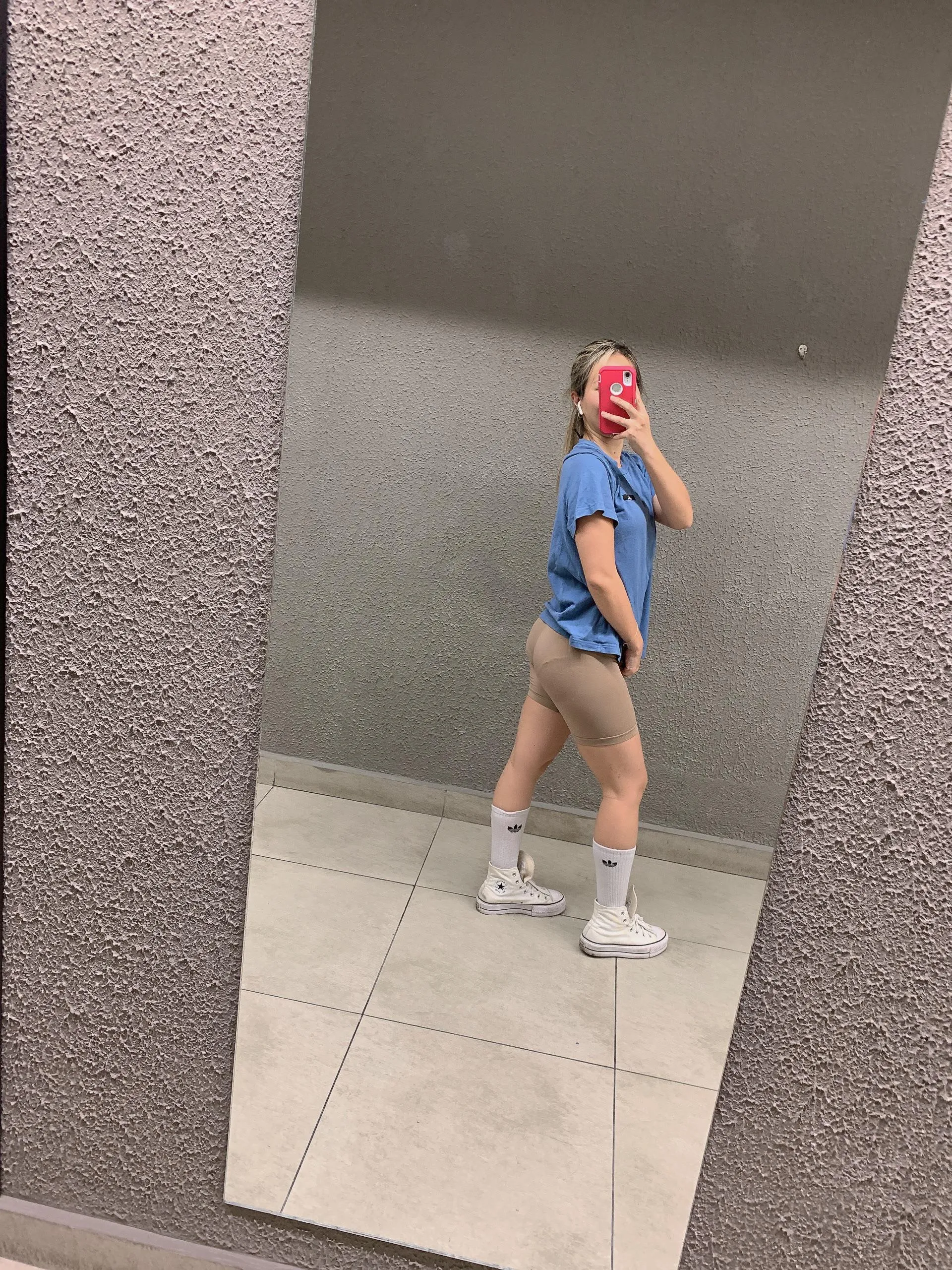 How about white chucks at gym