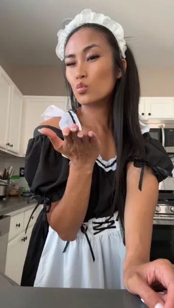 Naughty maid like me deserves to be fucked