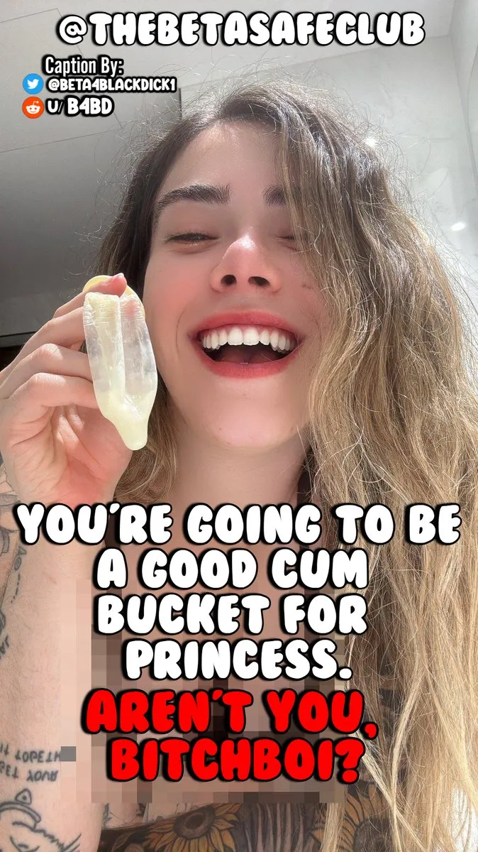 You're going to be a good cum bucket, right?