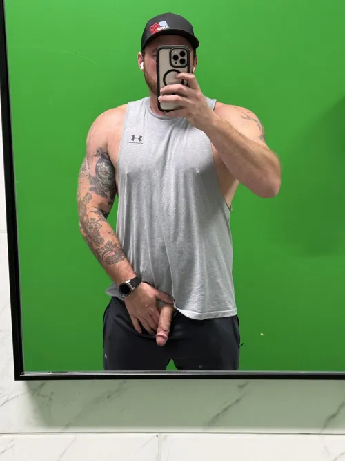 Almost got caught in the gym