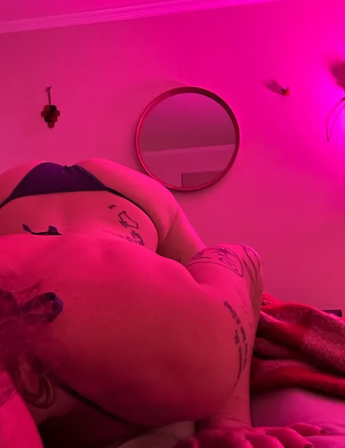 Bent over and waiting