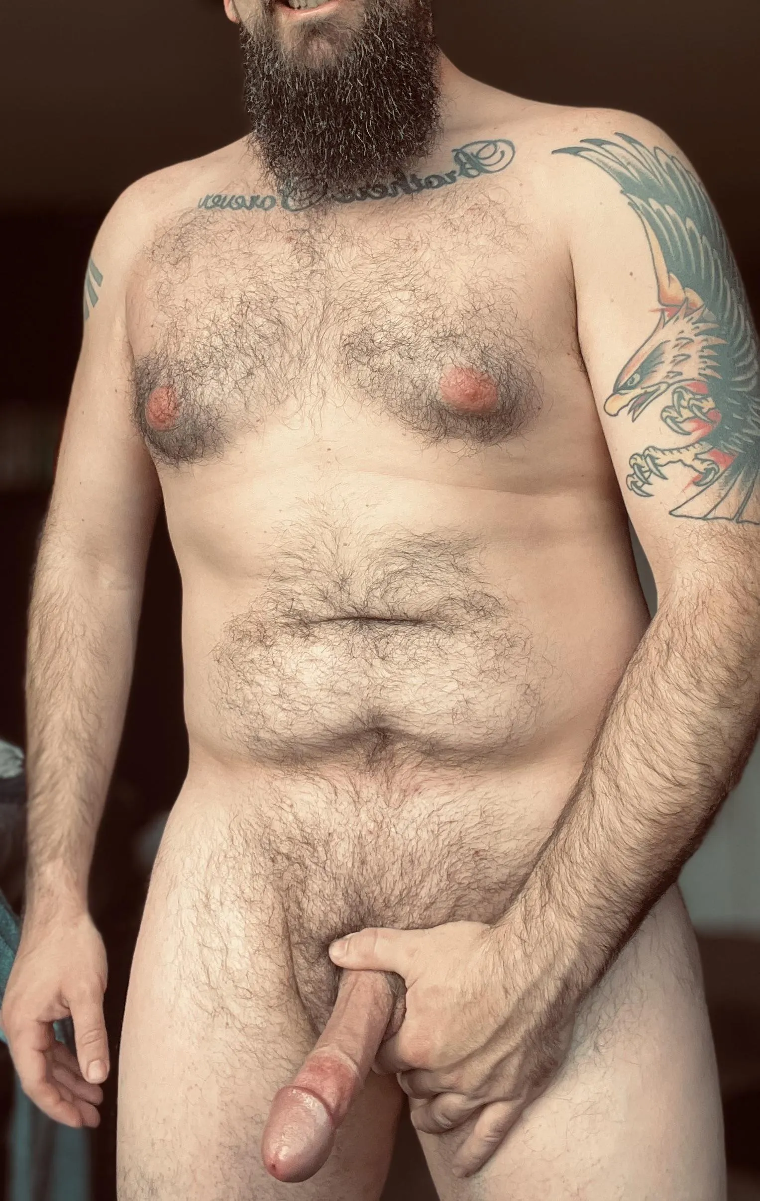 Blue collar dad just clocked out and showered