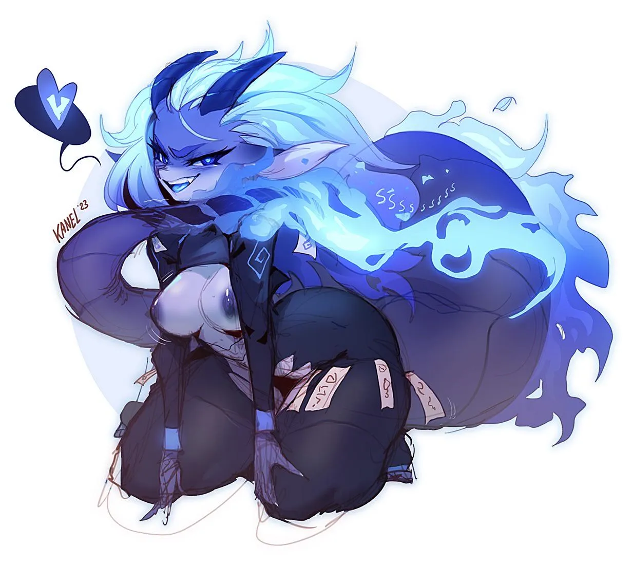 Blue fire is cold, trust me [F] (Kanel)