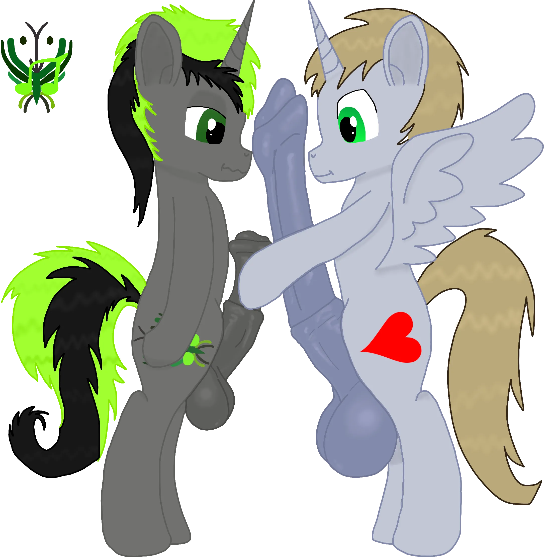 Emperor Bigpip and Midnight Melody frotting (OC)