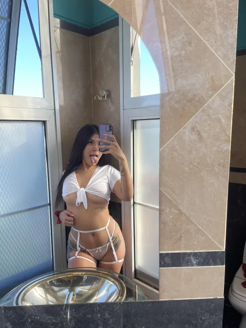 Forgot to put on the skirt of my school uniform