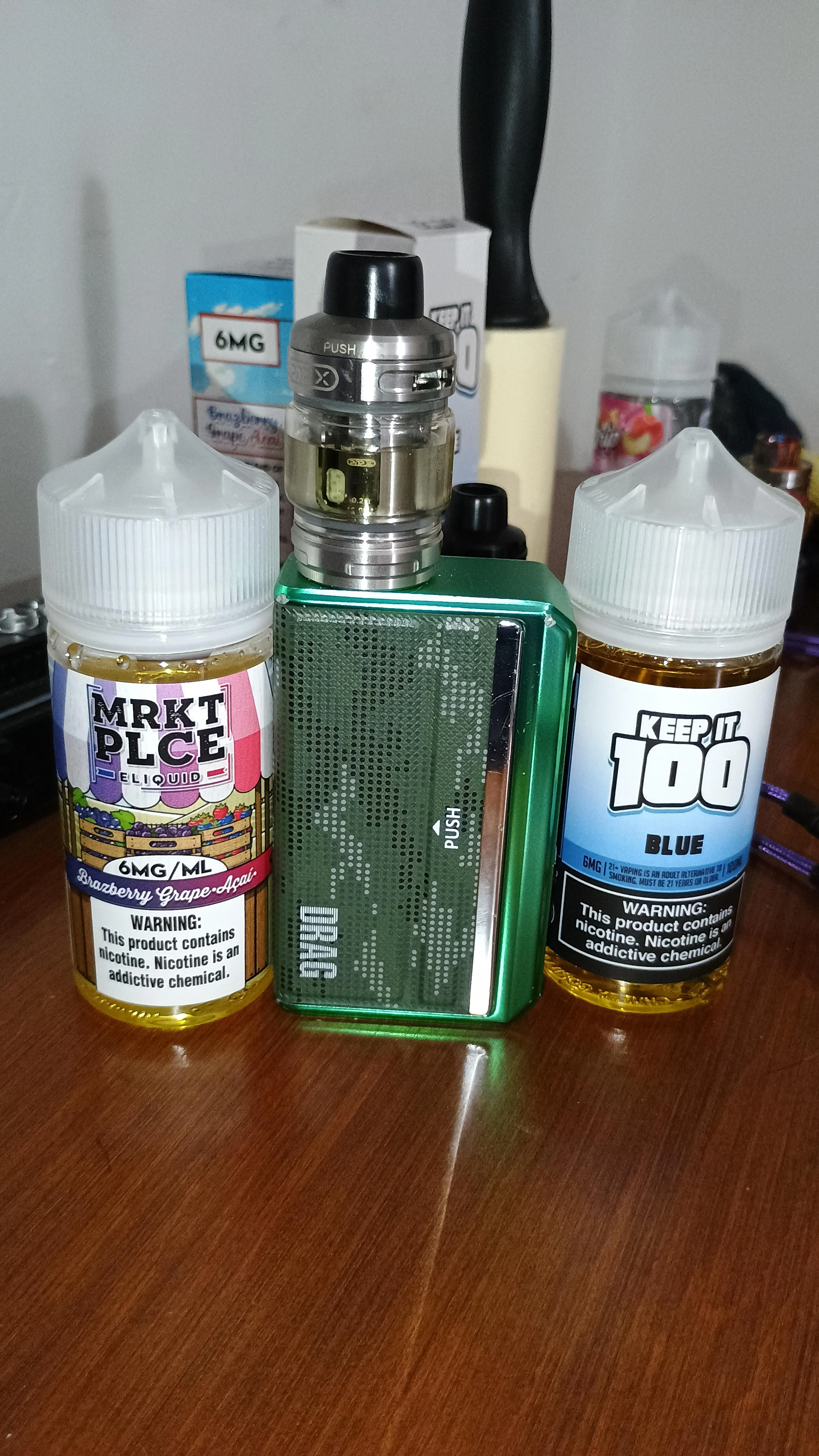 Fruity non ice juice? The MRKT PLCE juice was awesome the other is not.