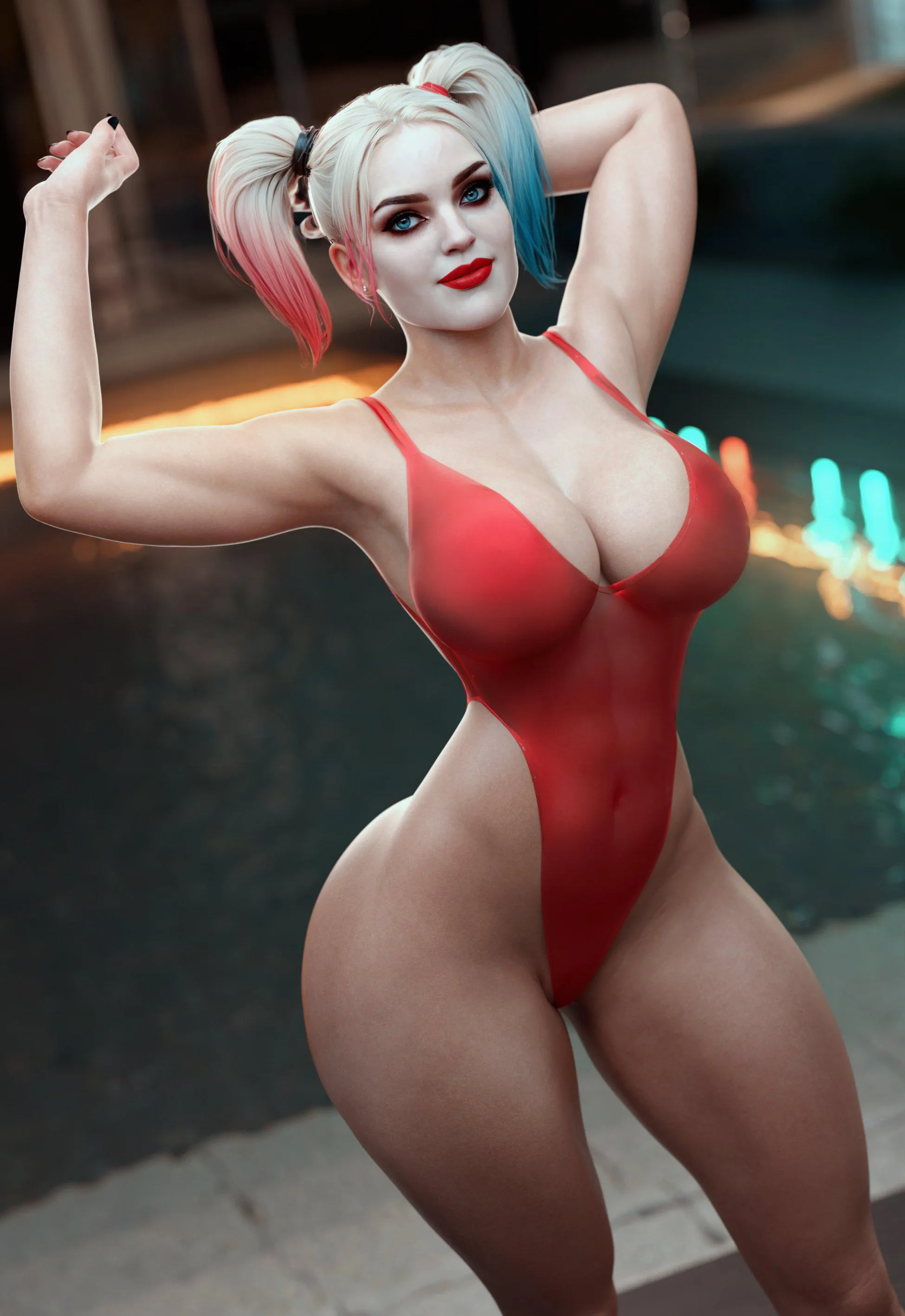 Harley at the pool (Noahgraphicz)