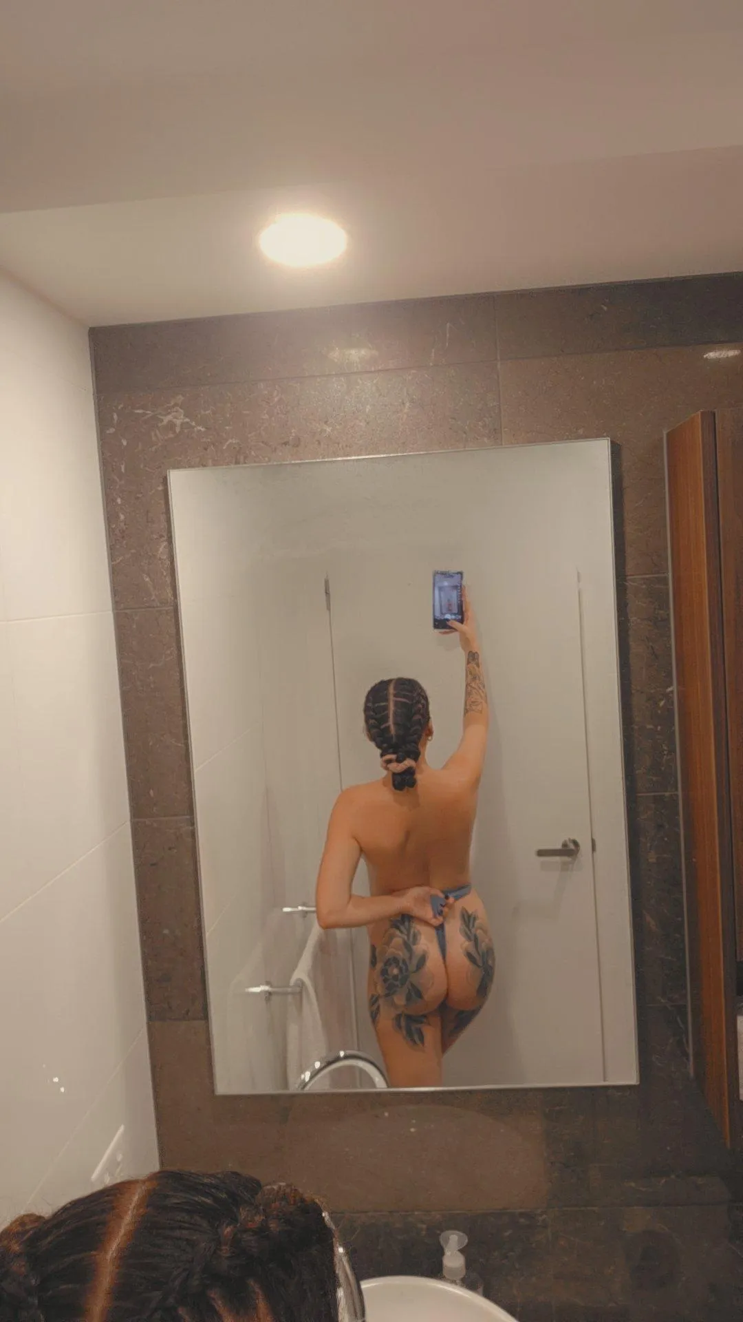 I love showing off my butt tattoos