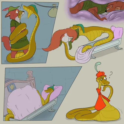 {image} Not the public execution of Robin Hood that prince John was hoping for, but a humiliating one via digestion works too (da~blueguy)