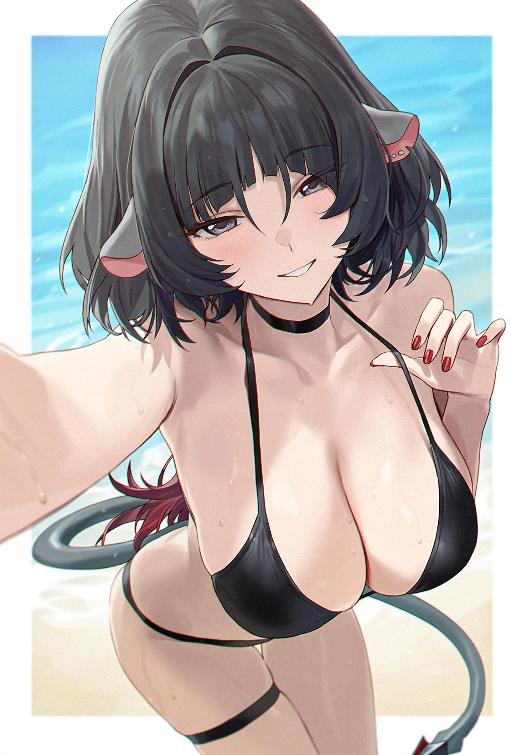 Jane Doe at the beach (Amiki)