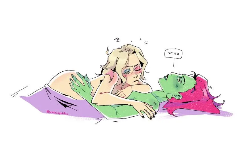 [NoIDon'tUnderstandThis] (D.C.) Harley Quinn & Poison Ivy dealing with the aftermath of their drunken sex.