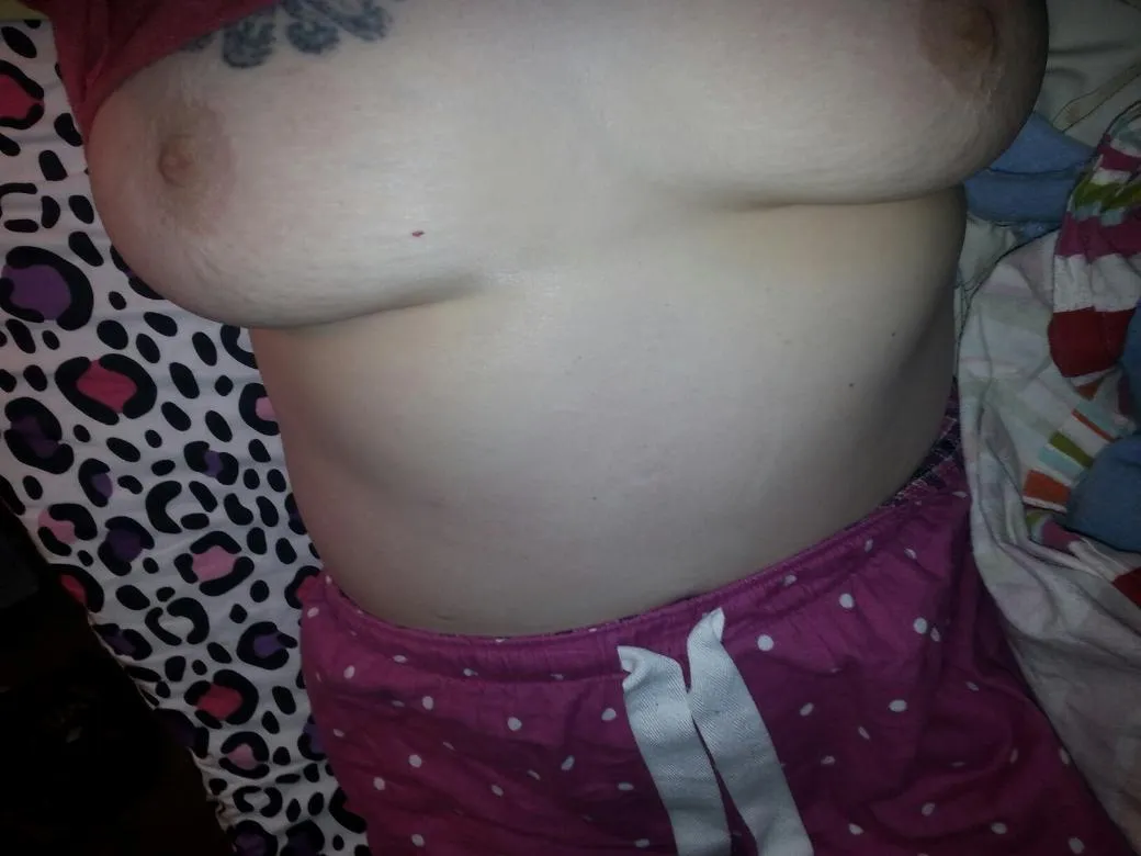 The wife's stretch marked tits