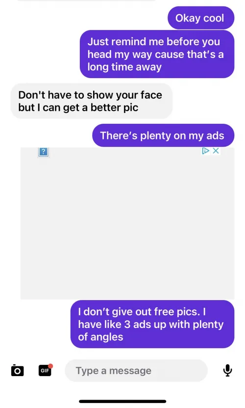 Why do they always want free ish?