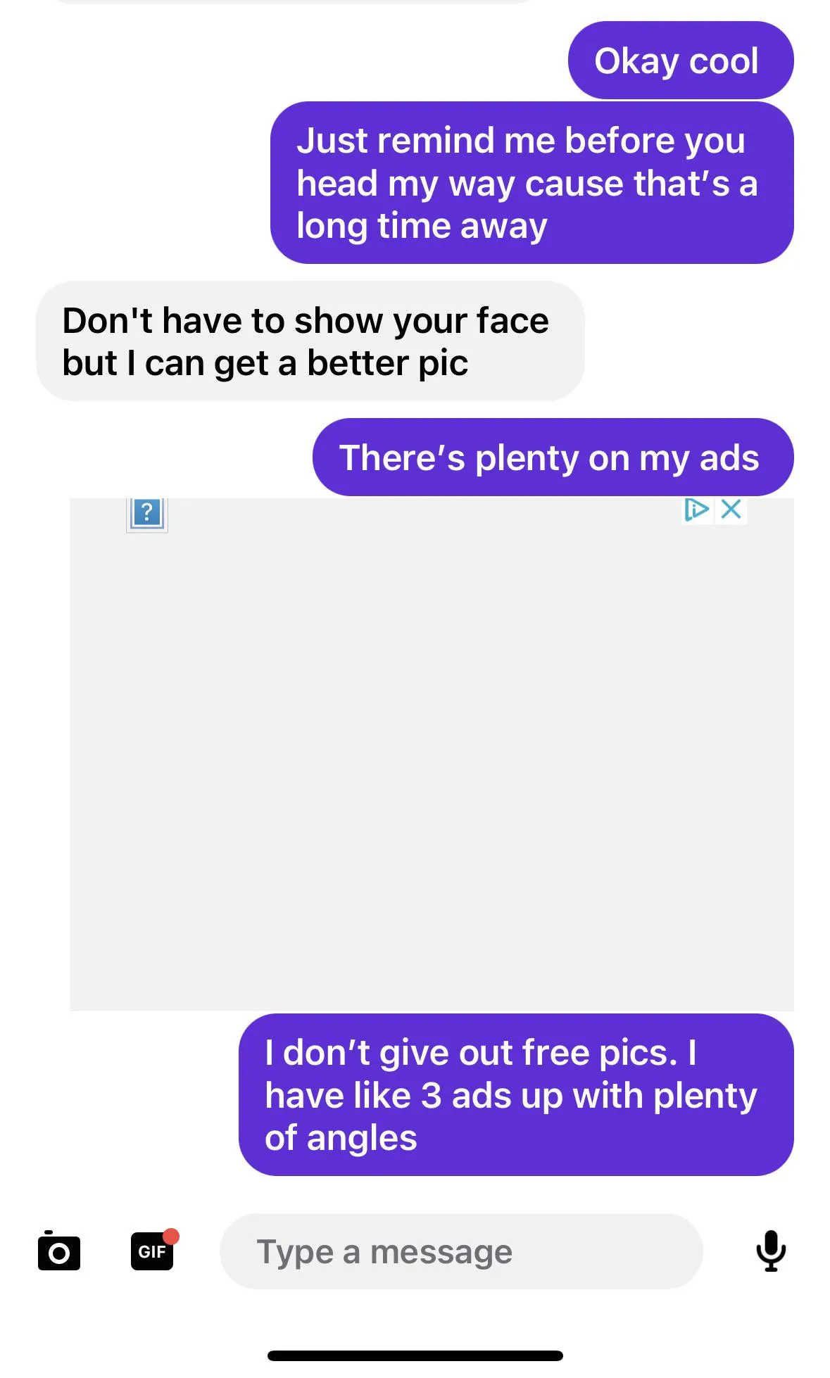 Why do they always want free ish?