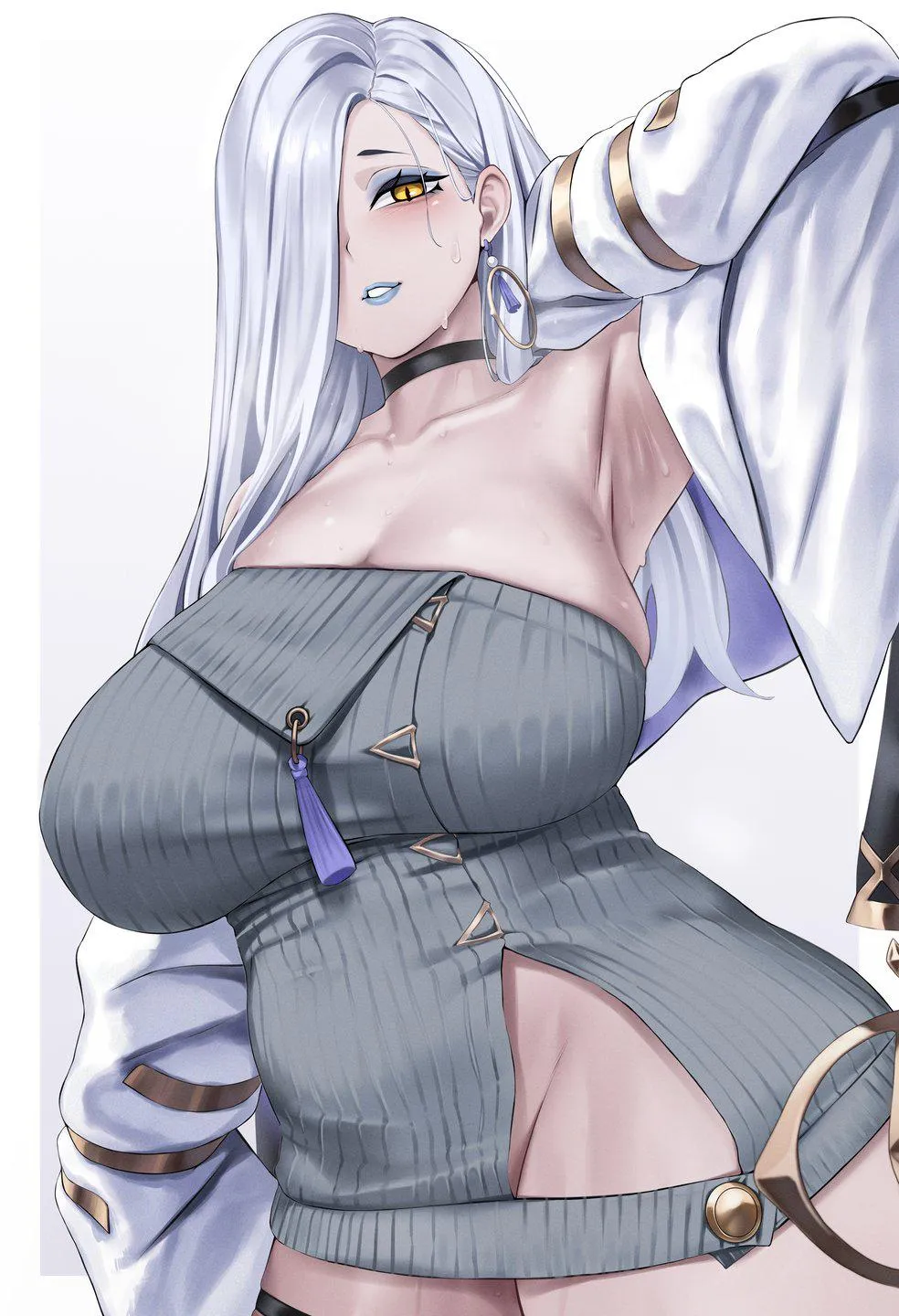 Belly cleavage (@MoistChichi)