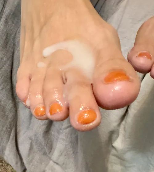 I had requests for her toes