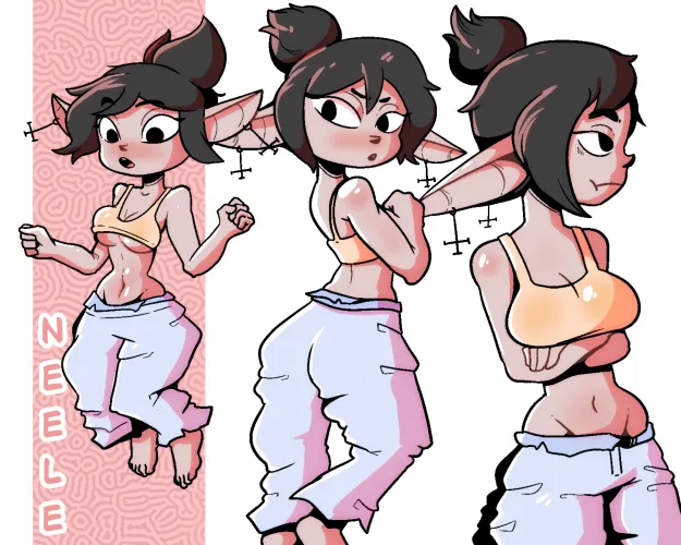 Neele in her chill outfit (by me | @fowenart )