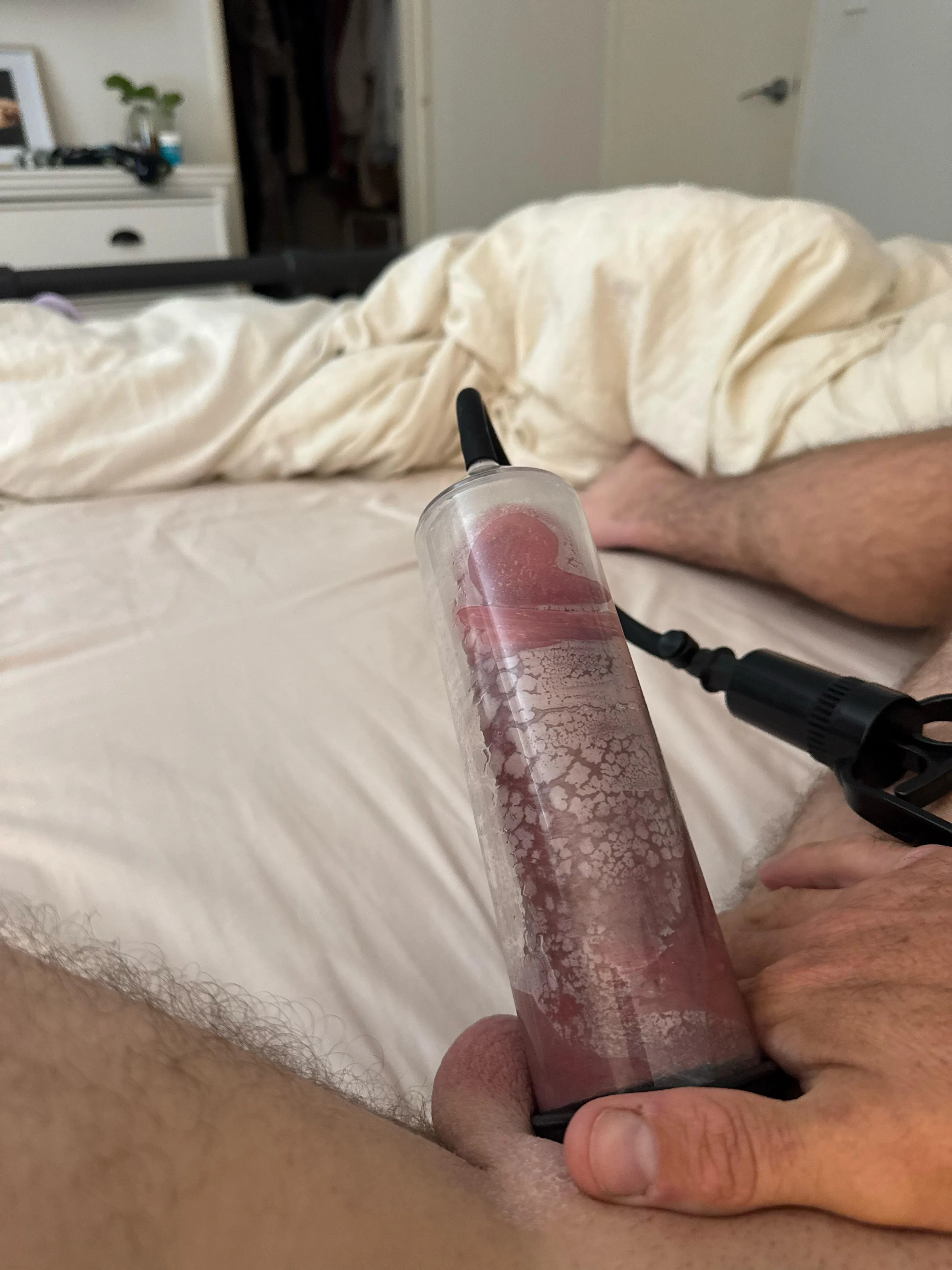 34 (M) pumping in progress