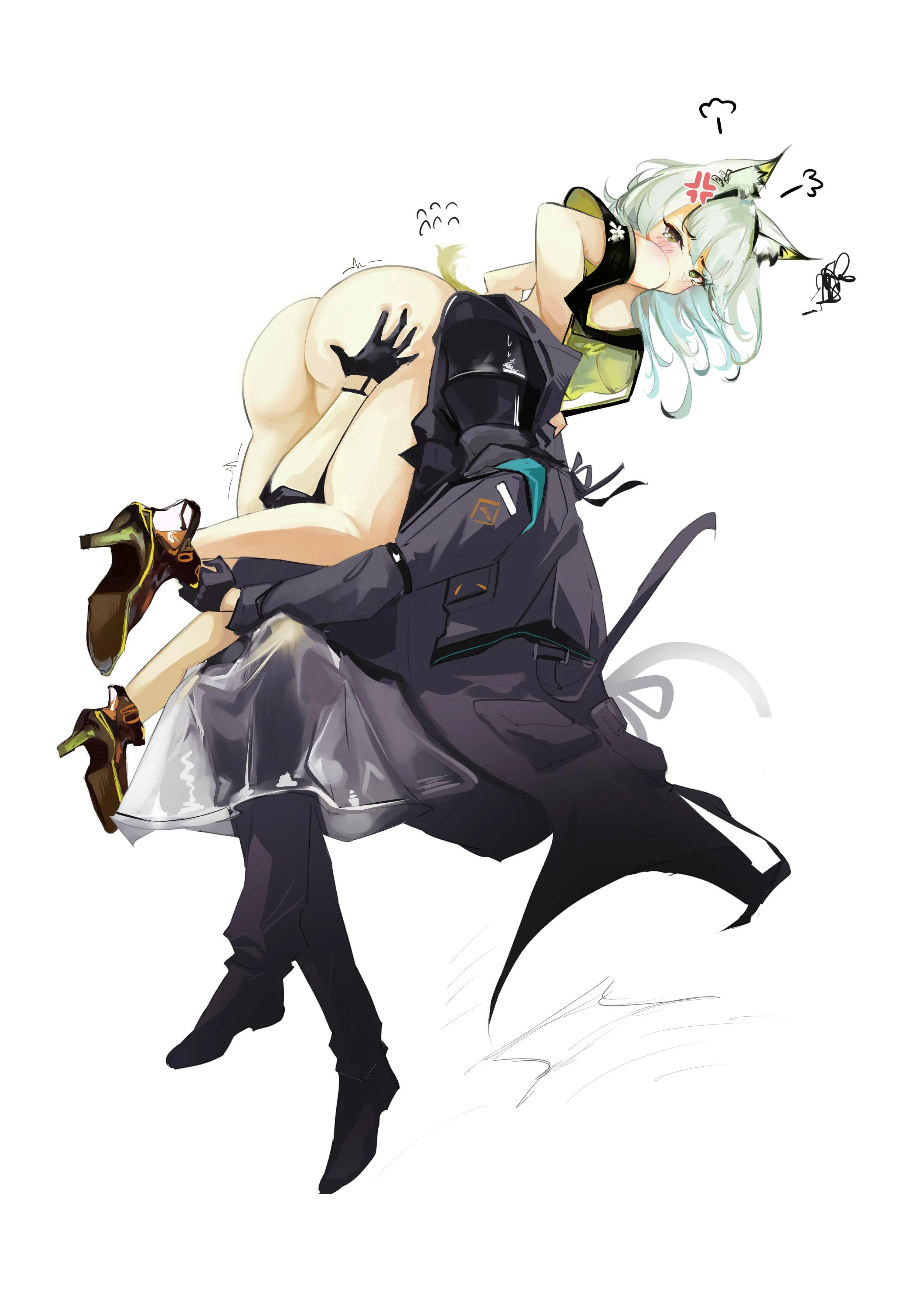 Doctor carrying his precious cake (Kal'tsit by @SAN_LAYTON)