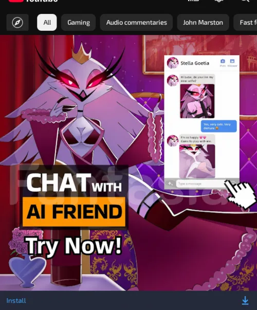 Finally speaking my language (I jest, these ads are so annoying glad I'm an adult)