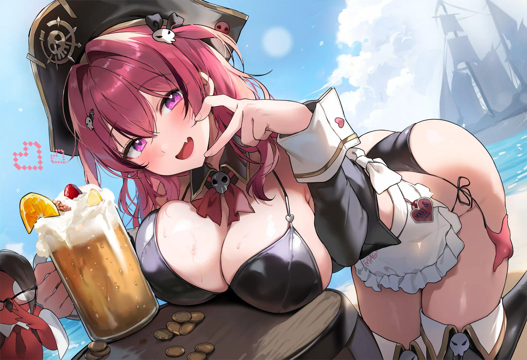 Mast drinking beer [NIKKE]