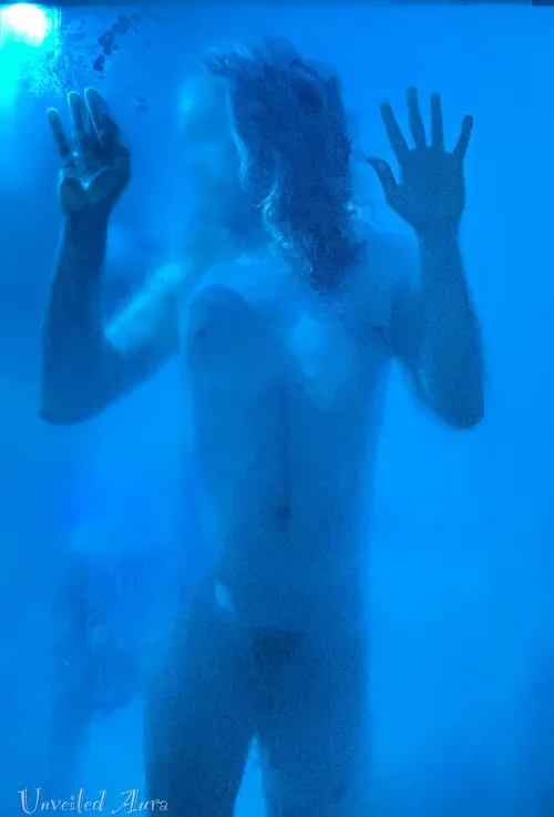 Unveiled Aura - 2025 - Blue Reverie” – Like a dream lost in the depths of water and light.