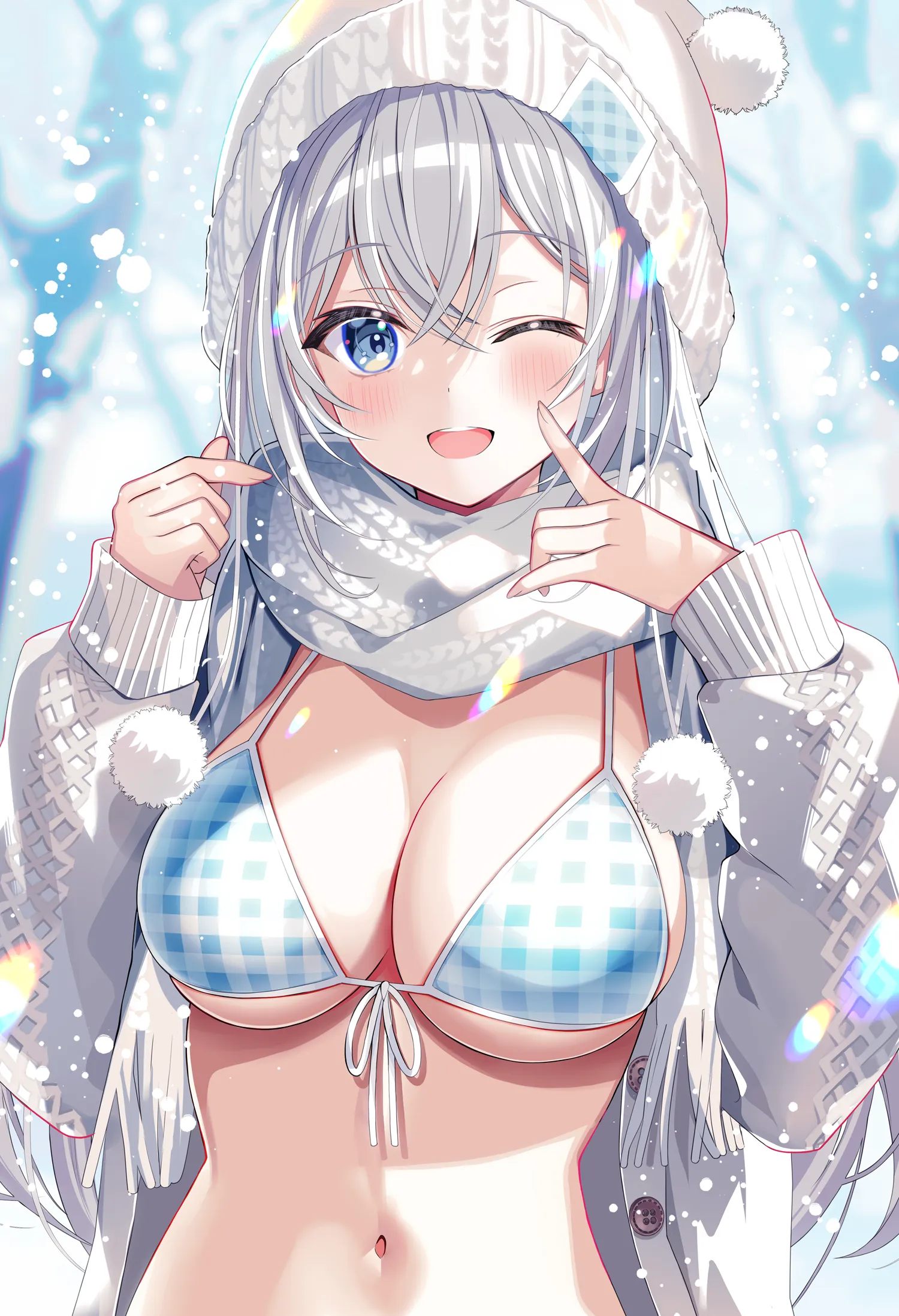 Wearing a swimsuit in winter [Artist's OC]