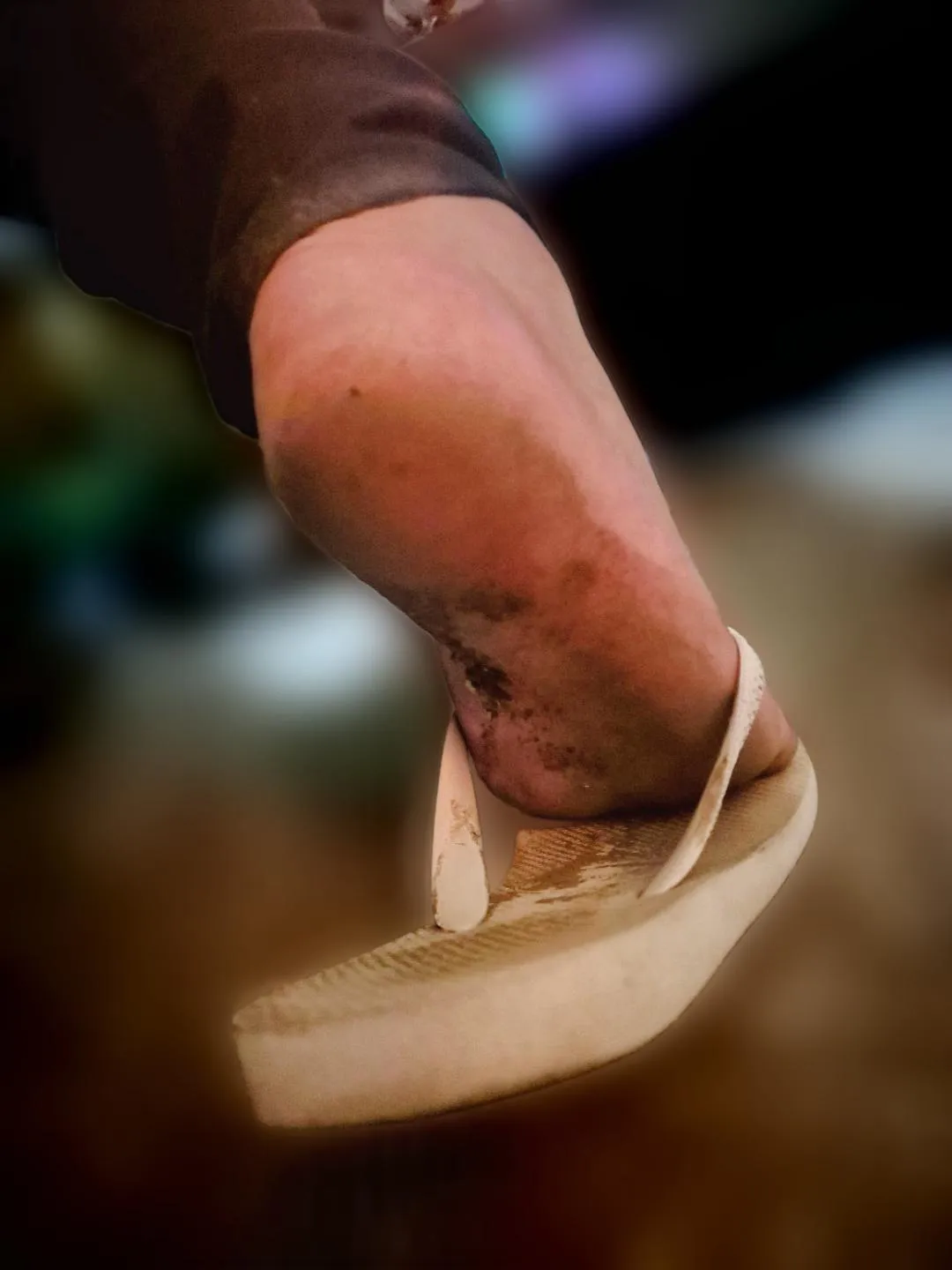 Would you cum my flip flop and make me walk with all your cum between my dirty sole in public?