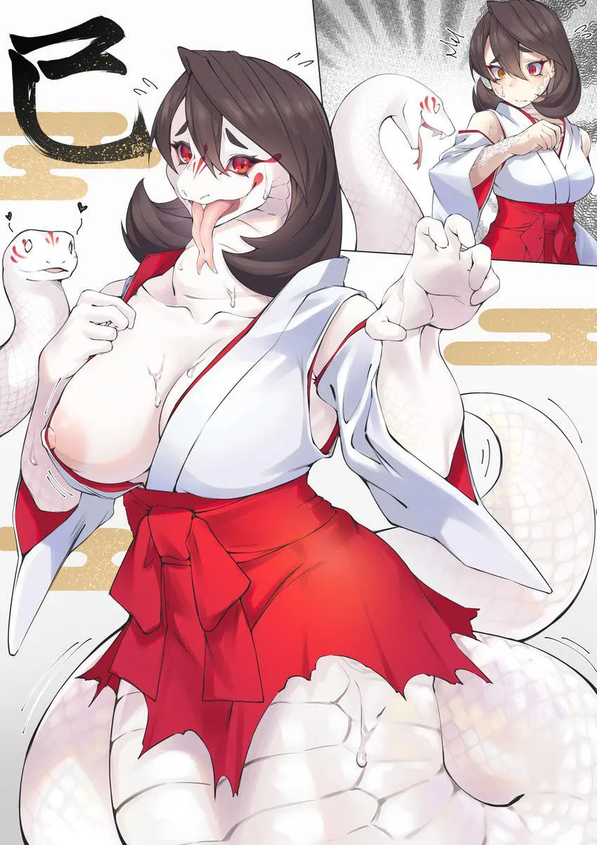 A snake bites effects - Snake TF (neko kaminari80)