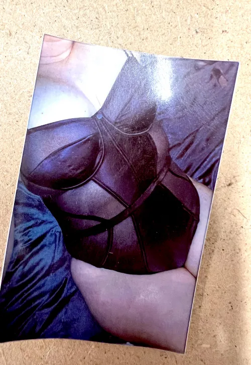 An older Polaroid that is displayed in the man cave