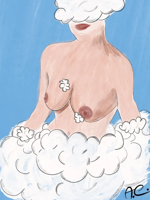 Bath became the clouds!