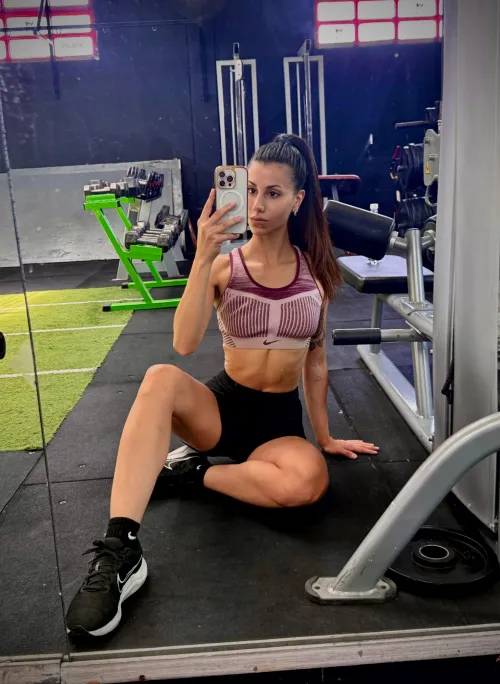 Body built in the gym