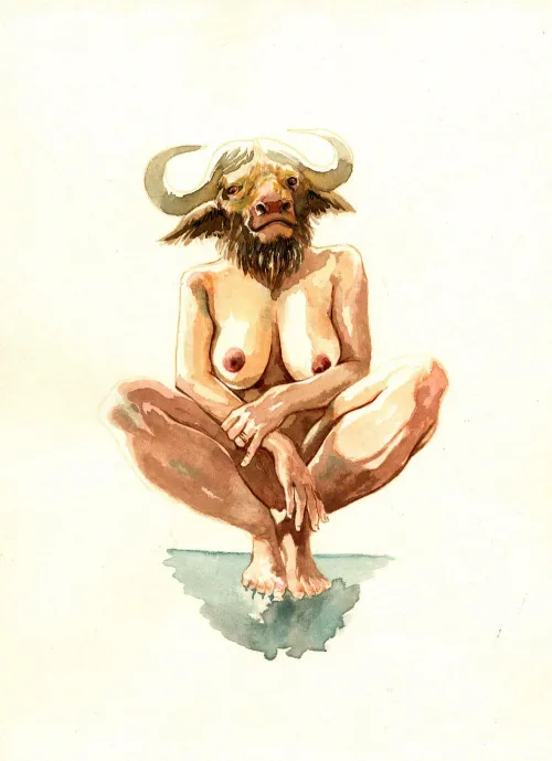 Crouching Buffalo