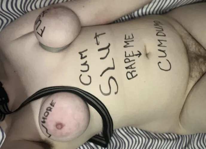 First time writing on myself