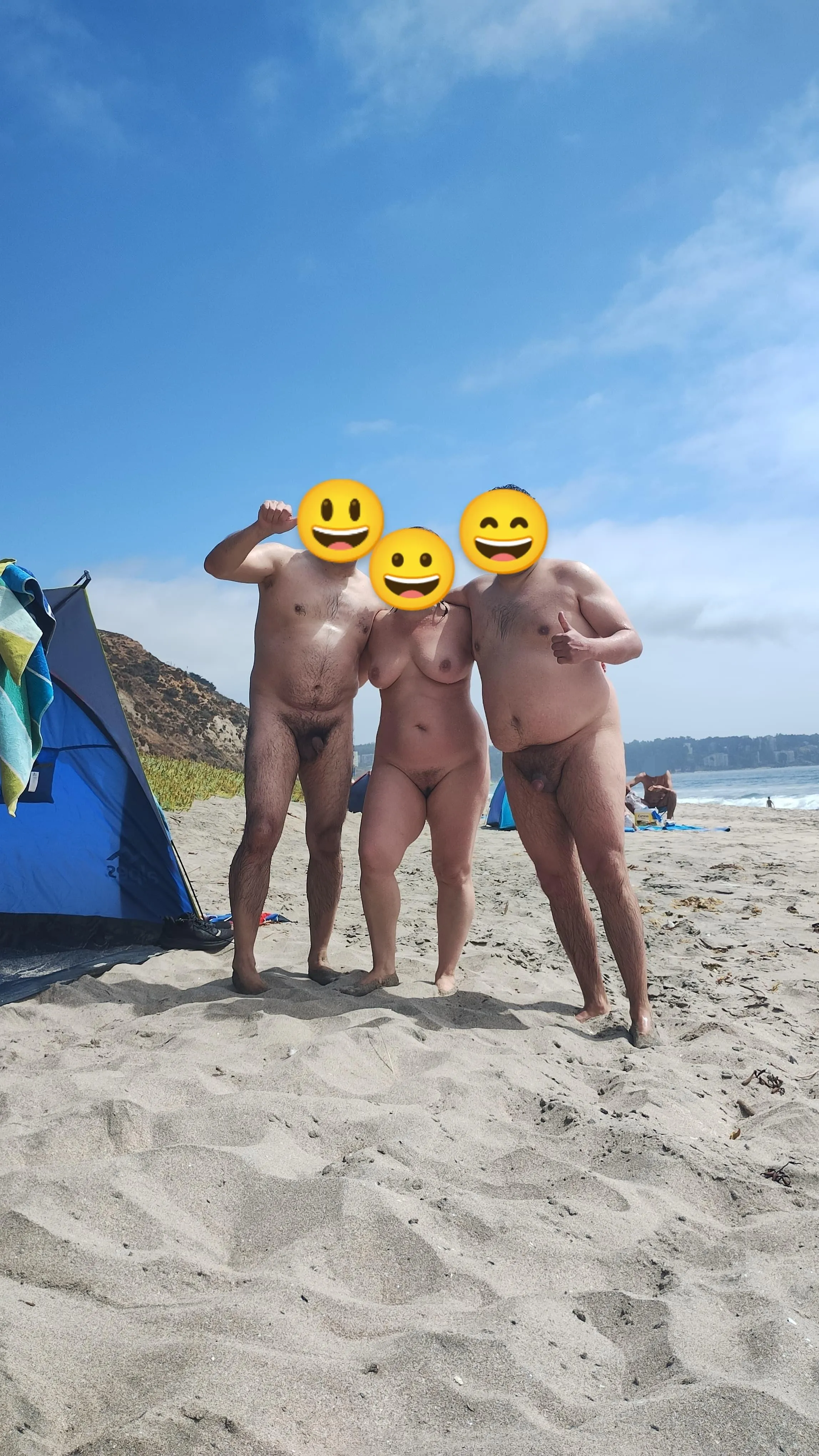 Friends at the nude beach!